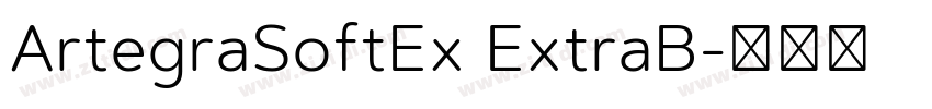 ArtegraSoftEx ExtraB字体转换